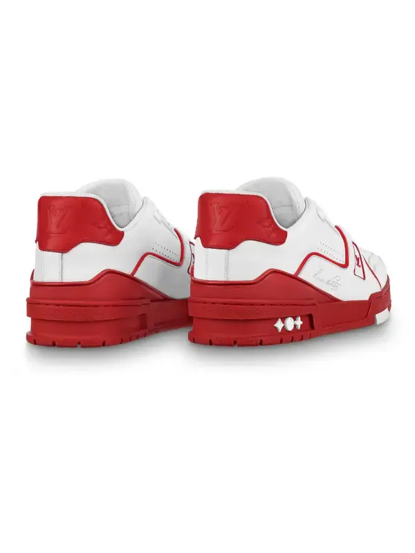 Кроссовки lv trainers 'white with red' Louis Vuitton — изображение 3 из 4, белый/красный