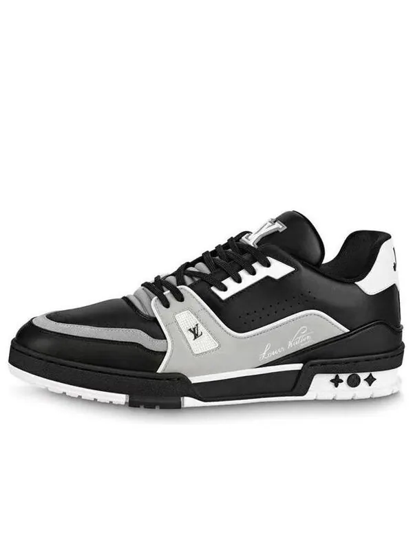Кроссовки lv trainers 'black' Louis Vuitton — изображение 1 из 4, черный/серый/белый