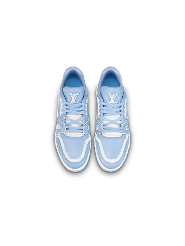 Кроссовки lv trainers 'sky blue' Louis Vuitton — изображение 2 из 4, синий/белый