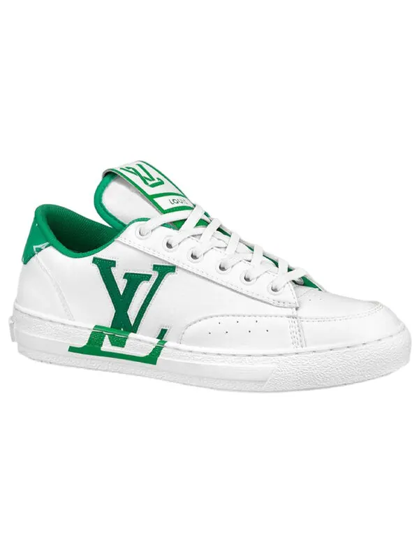 Кроссовки charlie sneakers 'white green' Louis Vuitton — изображение 2 из 4, белый/зеленый