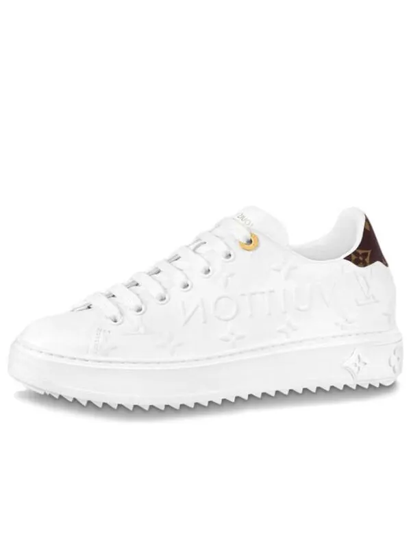 Кроссовки time out trainers 'white logo with monogram' Louis Vuitton — изображение 1 из 3, белый/коричневый