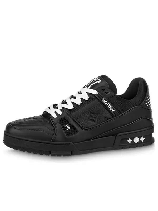 Кроссовки trainer sneakers 'black monogram' Louis Vuitton — изображение 1 из 4, черный/белый