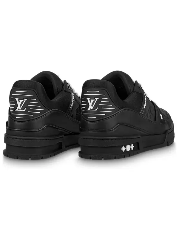 Кроссовки trainer sneakers 'black monogram' Louis Vuitton — изображение 3 из 4, черный/белый