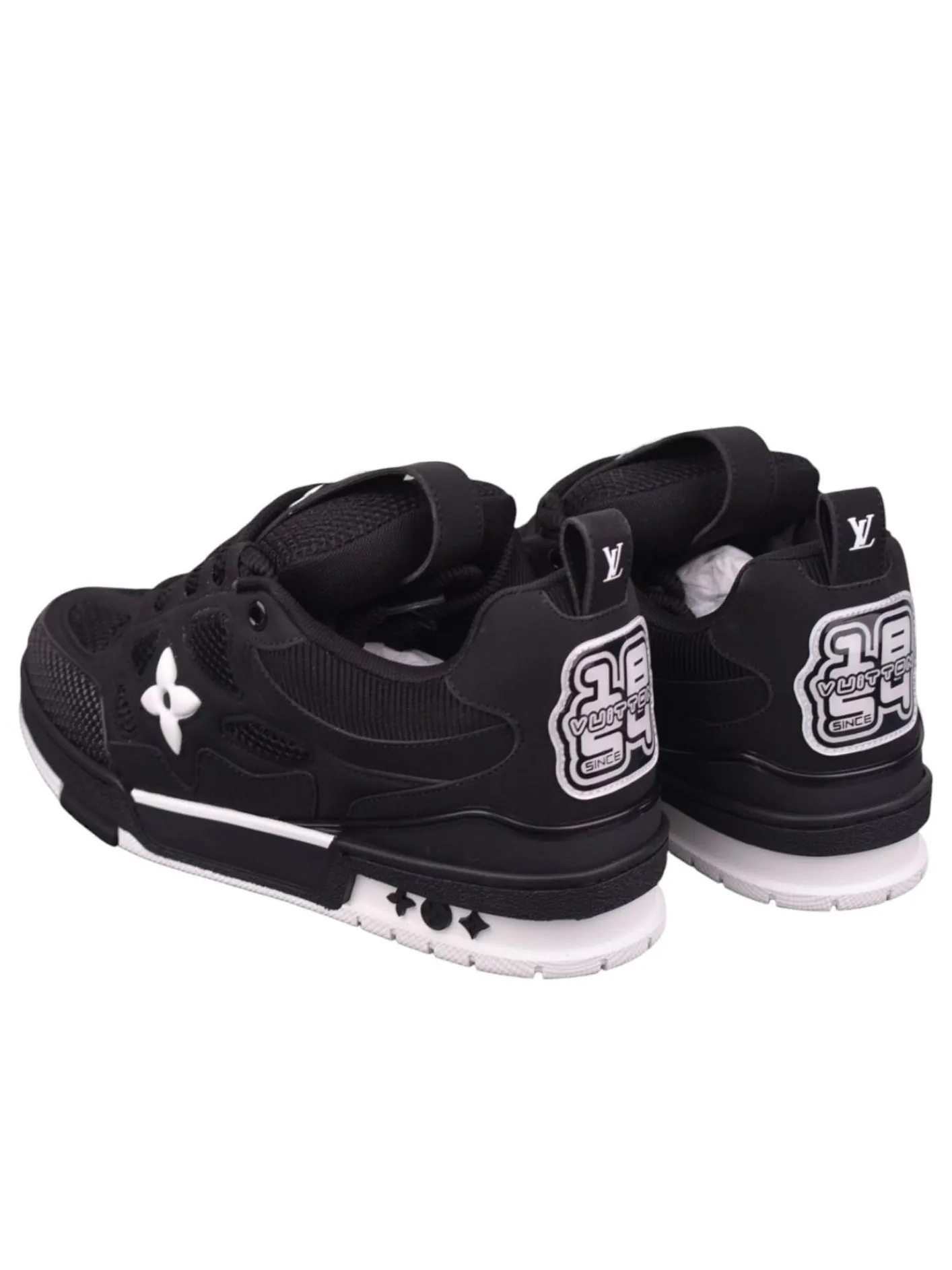Кроссовки Louis vuitton Skate Sneaker 'Black White' — изображение 2 из 3, черный/белый