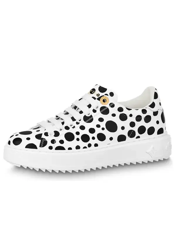 Кроссовки x yayoi kusama sneaker 'white with black dots' Louis Vuitton — изображение 1 из 4, белый/черный