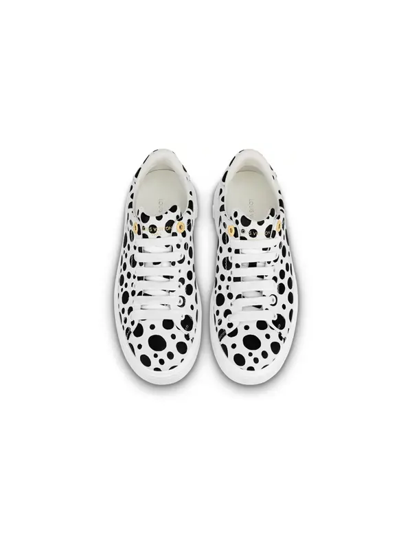 Кроссовки x yayoi kusama sneaker 'white with black dots' Louis Vuitton — изображение 3 из 4, белый/черный