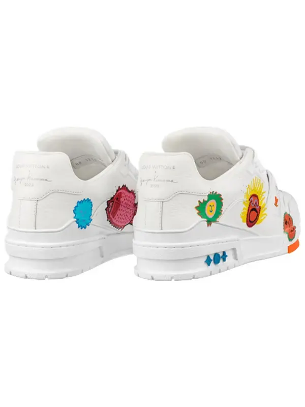 Кроссовки x yayoi kusama sneaker 'white with icons' Louis Vuitton — изображение 3 из 4, белый/мульти