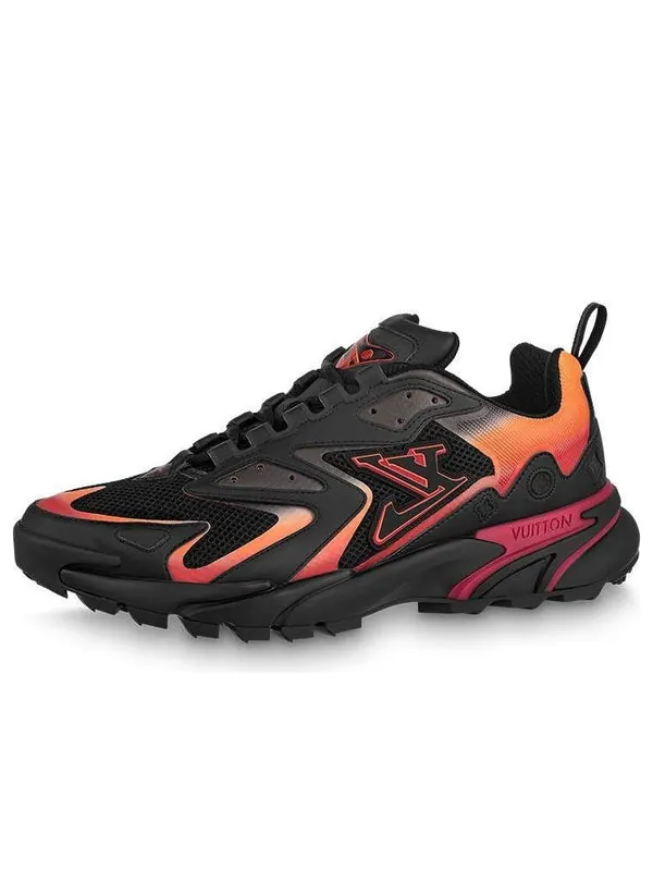 Кроссовки lv runner tatic sneakers 'black orange red' Louis Vuitton — изображение 1 из 4, черный/оранжевый/красный