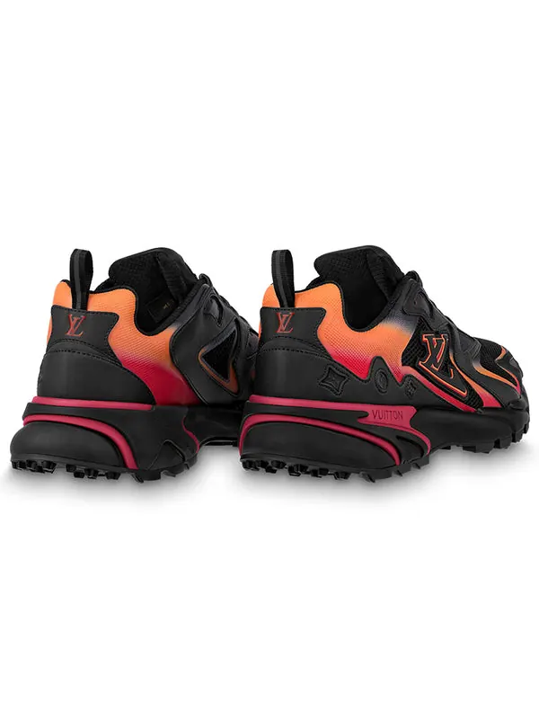Кроссовки lv runner tatic sneakers 'black orange red' Louis Vuitton — изображение 3 из 4, черный/оранжевый/красный