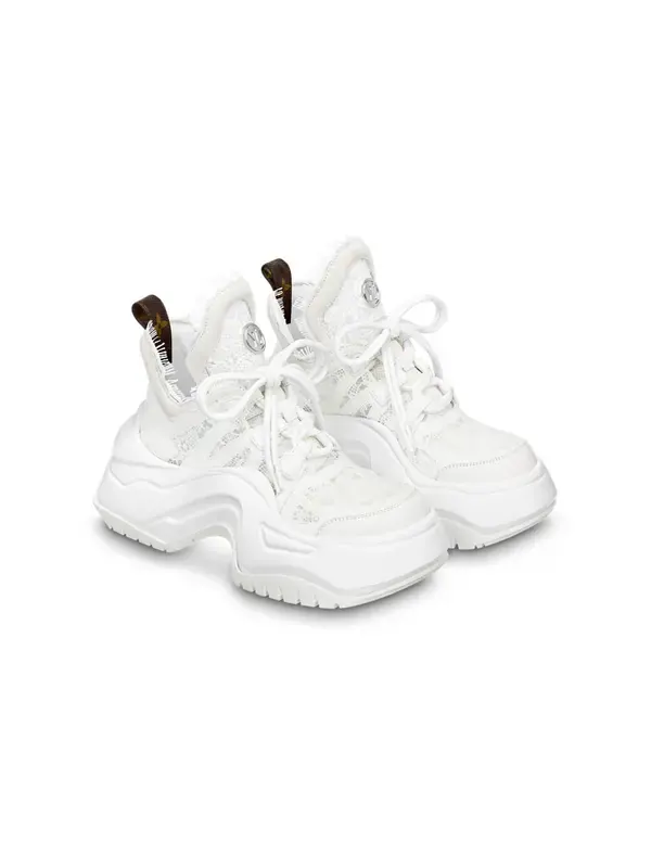 Кроссовки archlight 2.0 platform sneakers 'white lace' Louis Vuitton — изображение 2 из 4, белый/коричневый