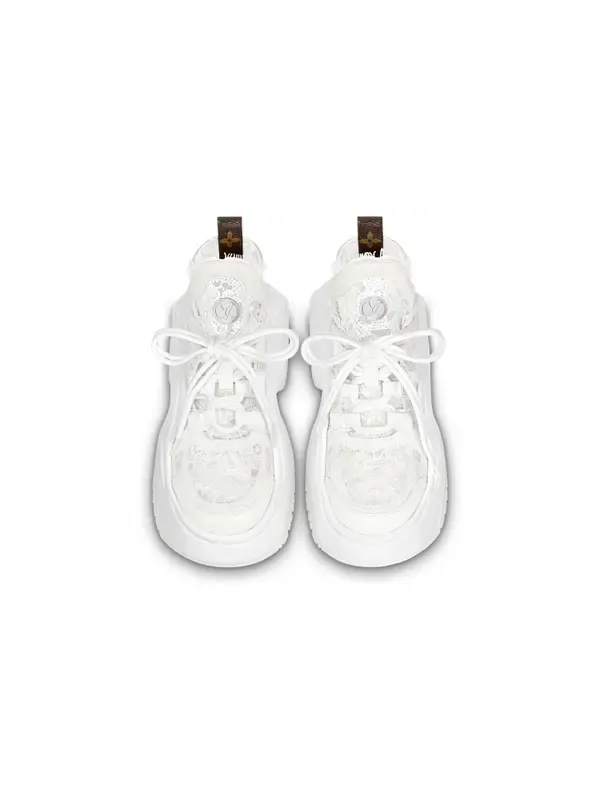 Кроссовки archlight 2.0 platform sneakers 'white lace' Louis Vuitton — изображение 3 из 4, белый/коричневый