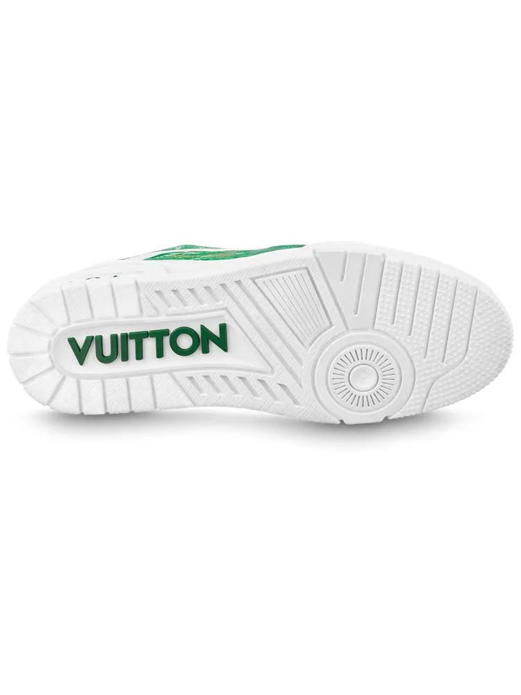 Кроссовки Louis vuitton LV Trainer 'White and Colored In Green' — изображение 4 из 4, белый/зеленый