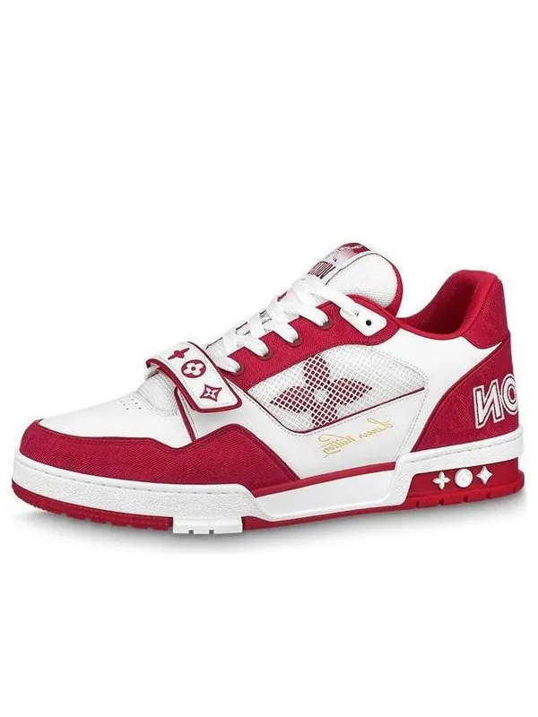 Кроссовки lv trainer 'white red' Louis Vuitton — изображение 1 из 4, белый/красный