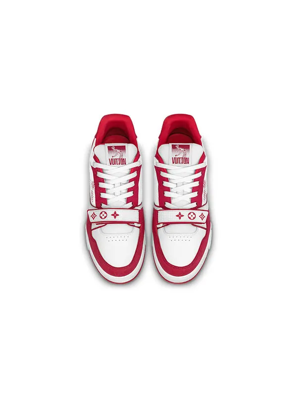 Кроссовки lv trainer 'white red' Louis Vuitton — изображение 2 из 4, белый/красный