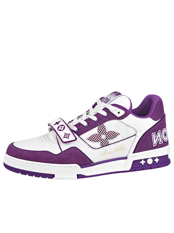 Кроссовки lv trainer 'white violet' Louis Vuitton — изображение 1 из 4, белый/фиолетовый