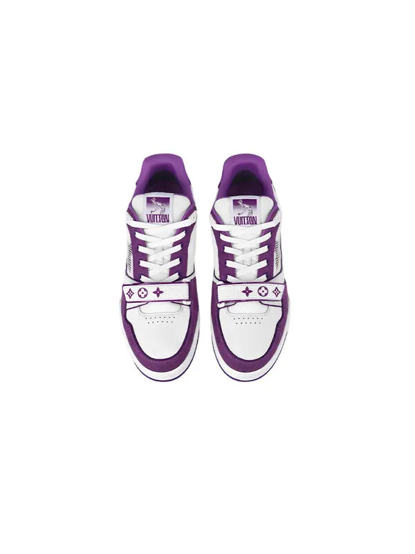 Кроссовки lv trainer 'white violet' Louis Vuitton — изображение 2 из 4, белый/фиолетовый