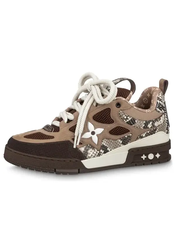 Кроссовки skate sneakers 'brown' Louis Vuitton — изображение 1 из 4, коричневый/белый