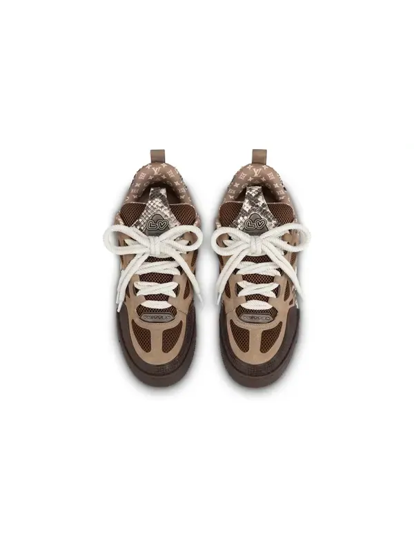 Кроссовки skate sneakers 'brown' Louis Vuitton — изображение 2 из 4, коричневый/белый
