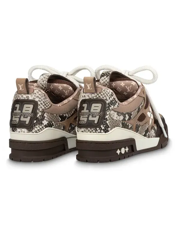 Кроссовки skate sneakers 'brown' Louis Vuitton — изображение 3 из 4, коричневый/белый