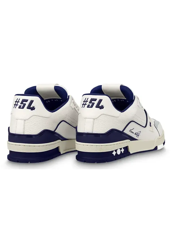 Кроссовки lv trainer sneakers 'white navy' Louis Vuitton — изображение 3 из 4, белый/темно-синий