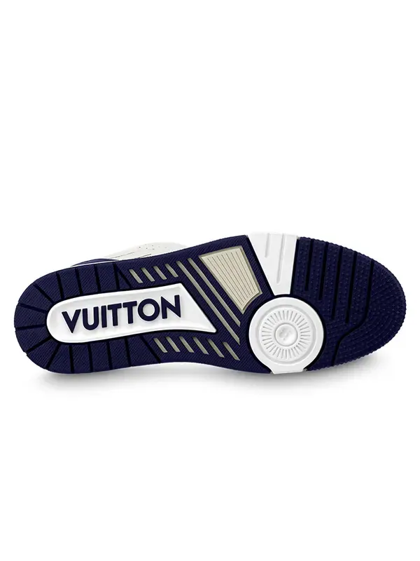 Кроссовки lv trainer sneakers 'white navy' Louis Vuitton — изображение 4 из 4, белый/темно-синий