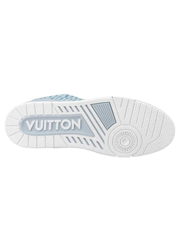 Кроссовки lv trainers 'blue stripes' Louis Vuitton — изображение 4 из 4, белый/синий