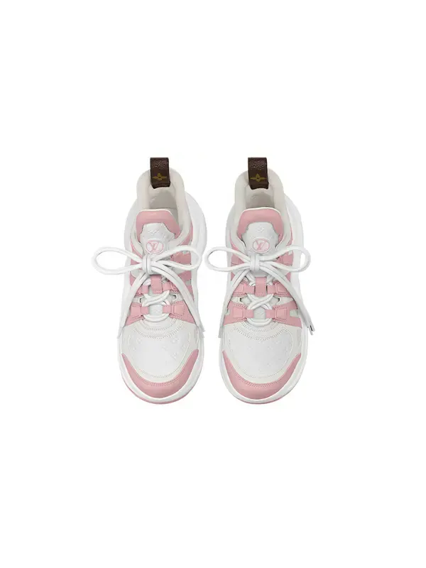 Кроссовки lv archlight sneakers 'white pink' Louis Vuitton — изображение 3 из 4, розовый/белый/коричневый