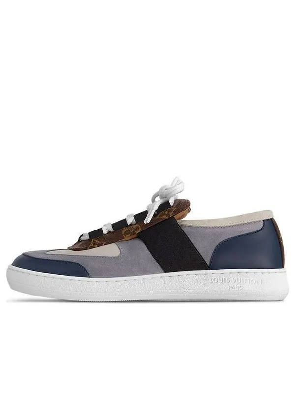 Кроссовки lous sneakers 'blue grey with brown monogram' Louis Vuitton — изображение 1 из 4