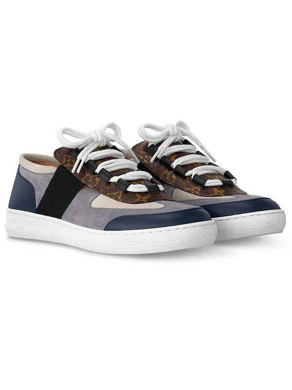 Кроссовки lous sneakers 'blue grey with brown monogram' Louis Vuitton — изображение 2 из 4