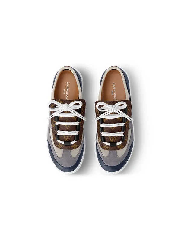 Кроссовки lous sneakers 'blue grey with brown monogram' Louis Vuitton — изображение 3 из 4