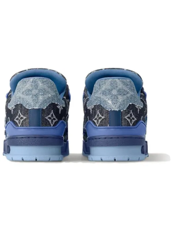 Кроссовки lv trainers 'blue black denim monogram' Louis Vuitton — изображение 4 из 4, синий/черный