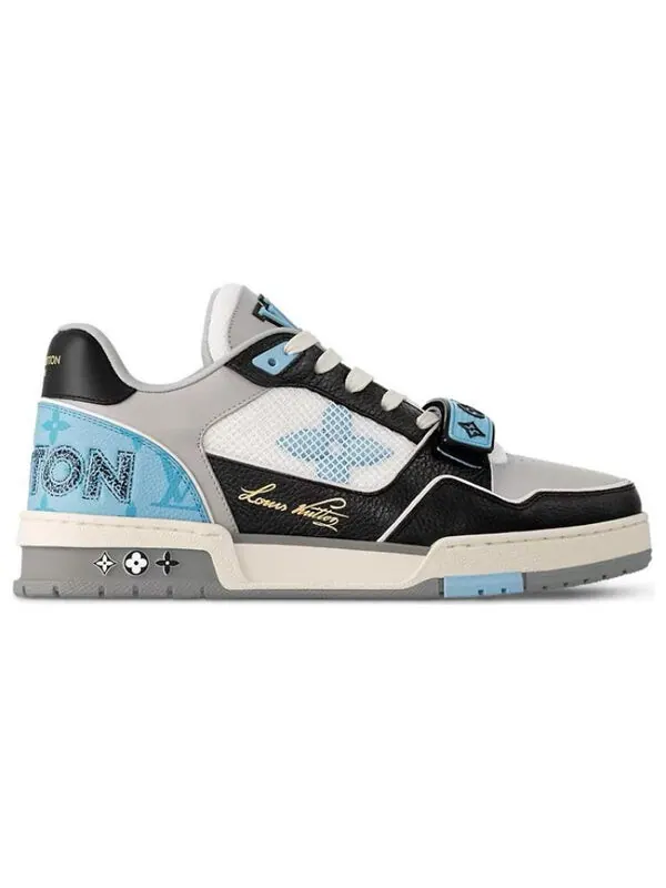 Кроссовки lv trainer sneakers 'blue monogram black grey' Louis Vuitton — изображение 2 из 4