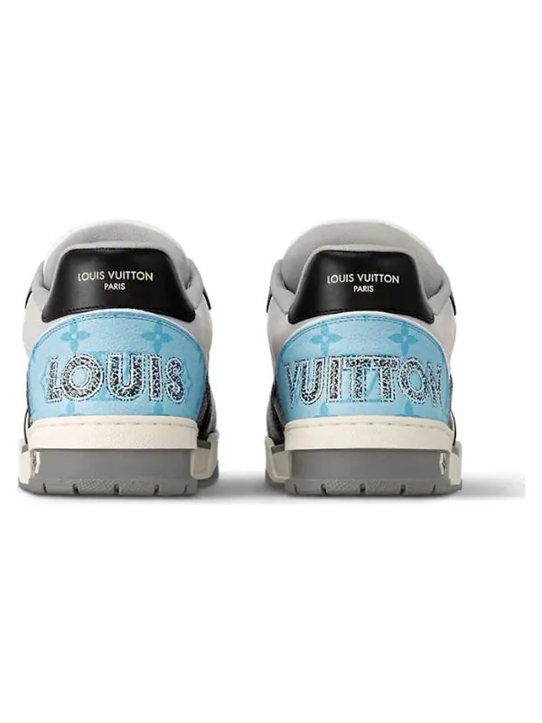Кроссовки lv trainer sneakers 'blue monogram black grey' Louis Vuitton — изображение 4 из 4