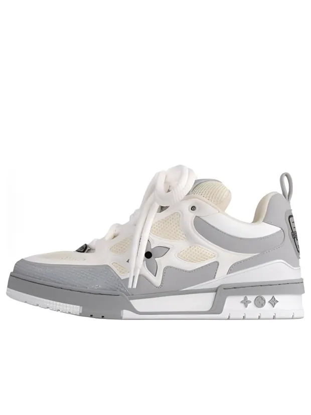 Кроссовки для скейтбординга Louis vuitton 'Grey White' — изображение 1 из 2, серый/белый