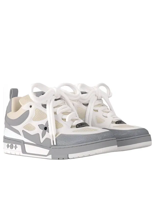 Кроссовки для скейтбординга Louis vuitton 'Grey White' — изображение 2 из 2, серый/белый