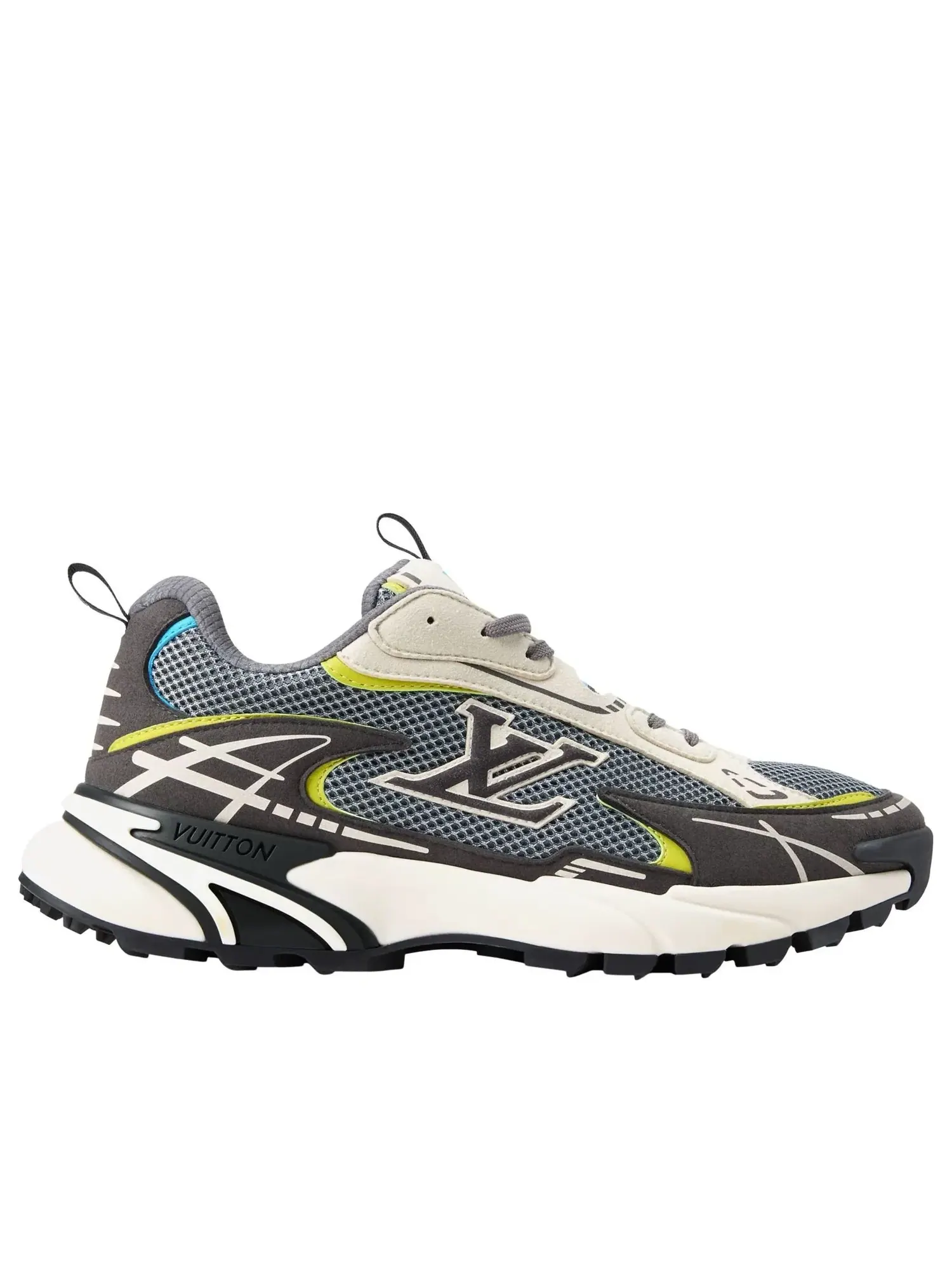 Мужские кроссовки с шнуровкой Tatic Runner LOUIS VUITTON — изображение 2 из 7, серый
