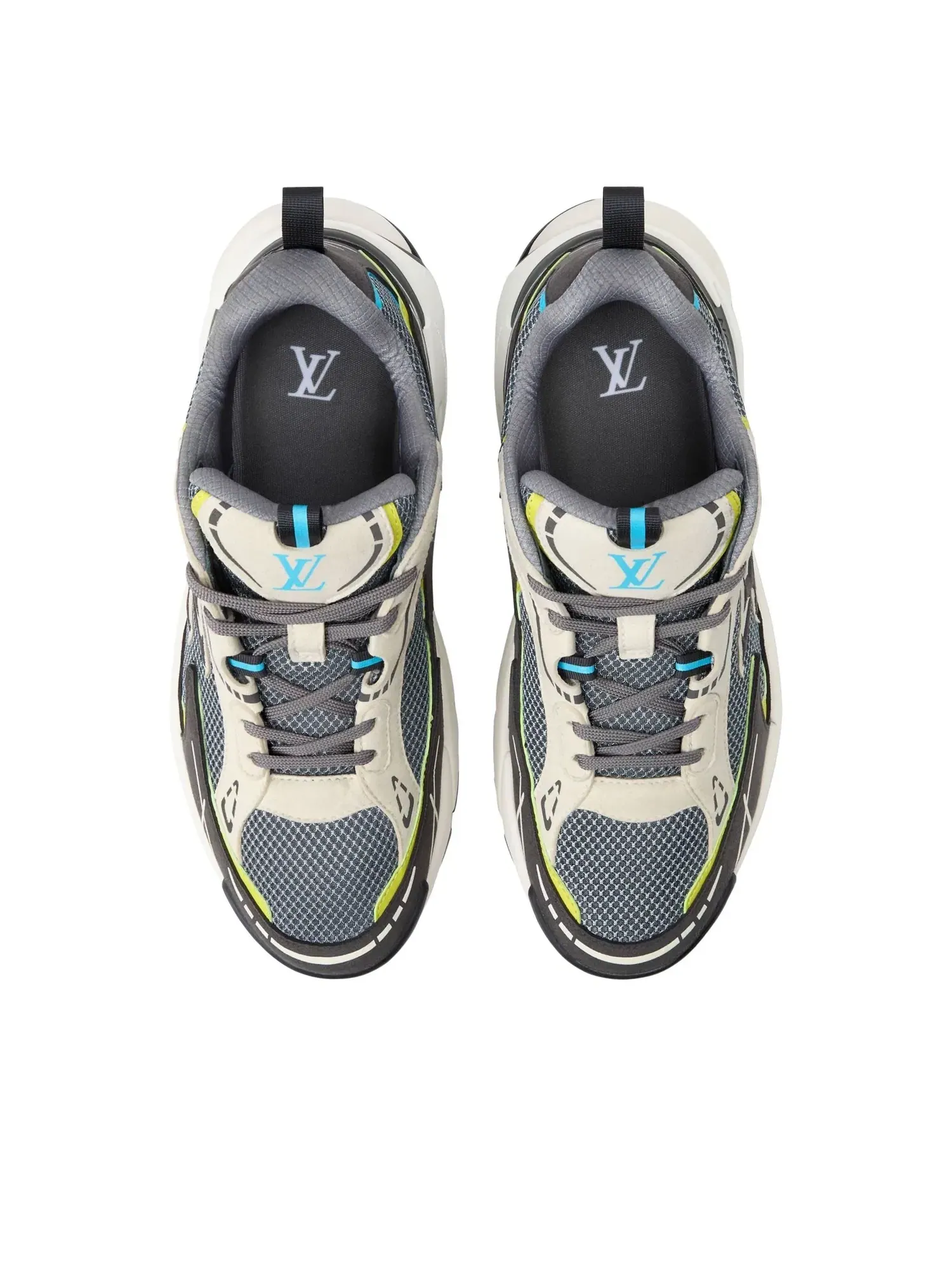 Мужские кроссовки с шнуровкой Tatic Runner LOUIS VUITTON — изображение 4 из 7, серый