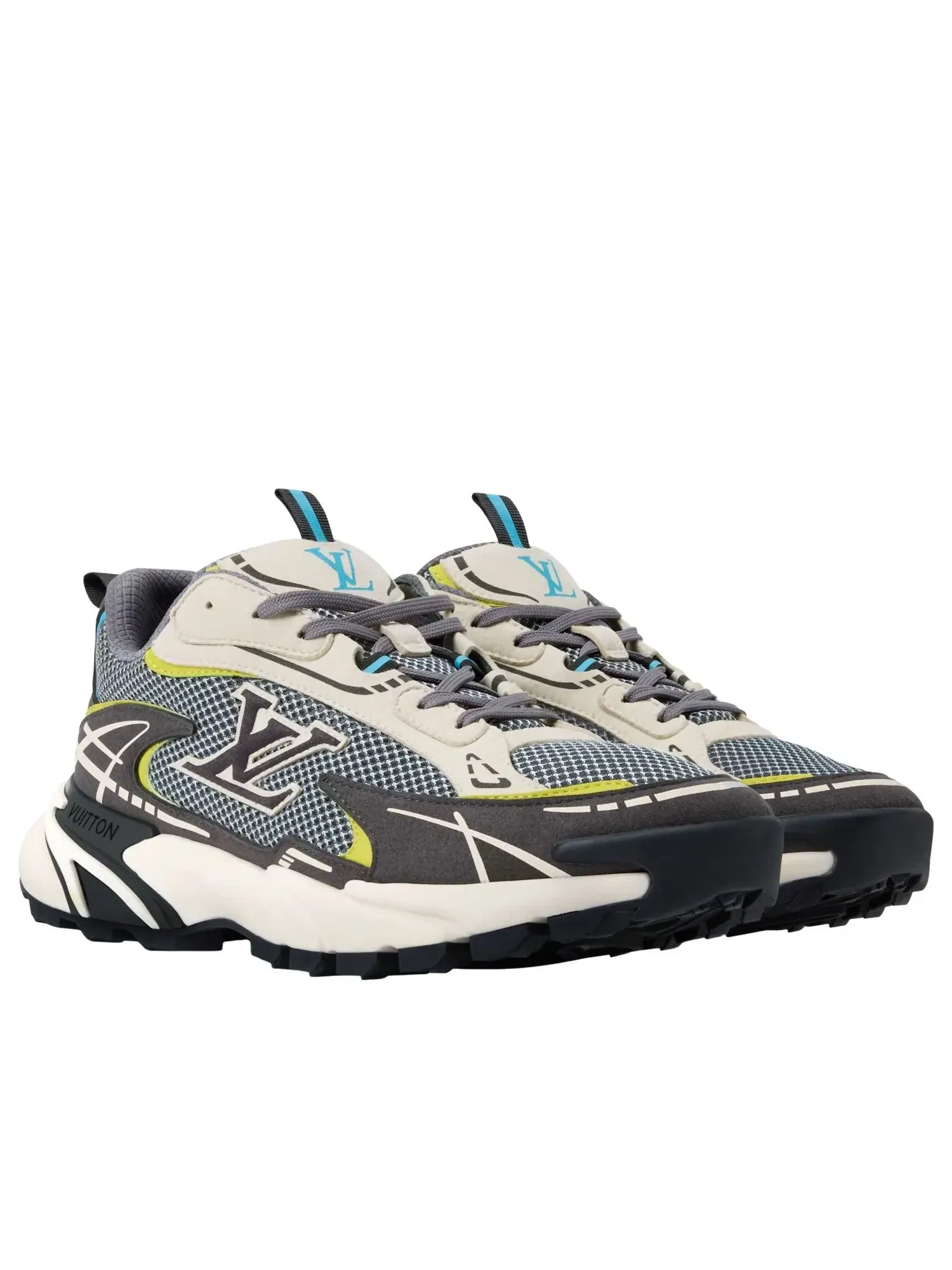 Мужские кроссовки с шнуровкой Tatic Runner LOUIS VUITTON — изображение 5 из 7, серый