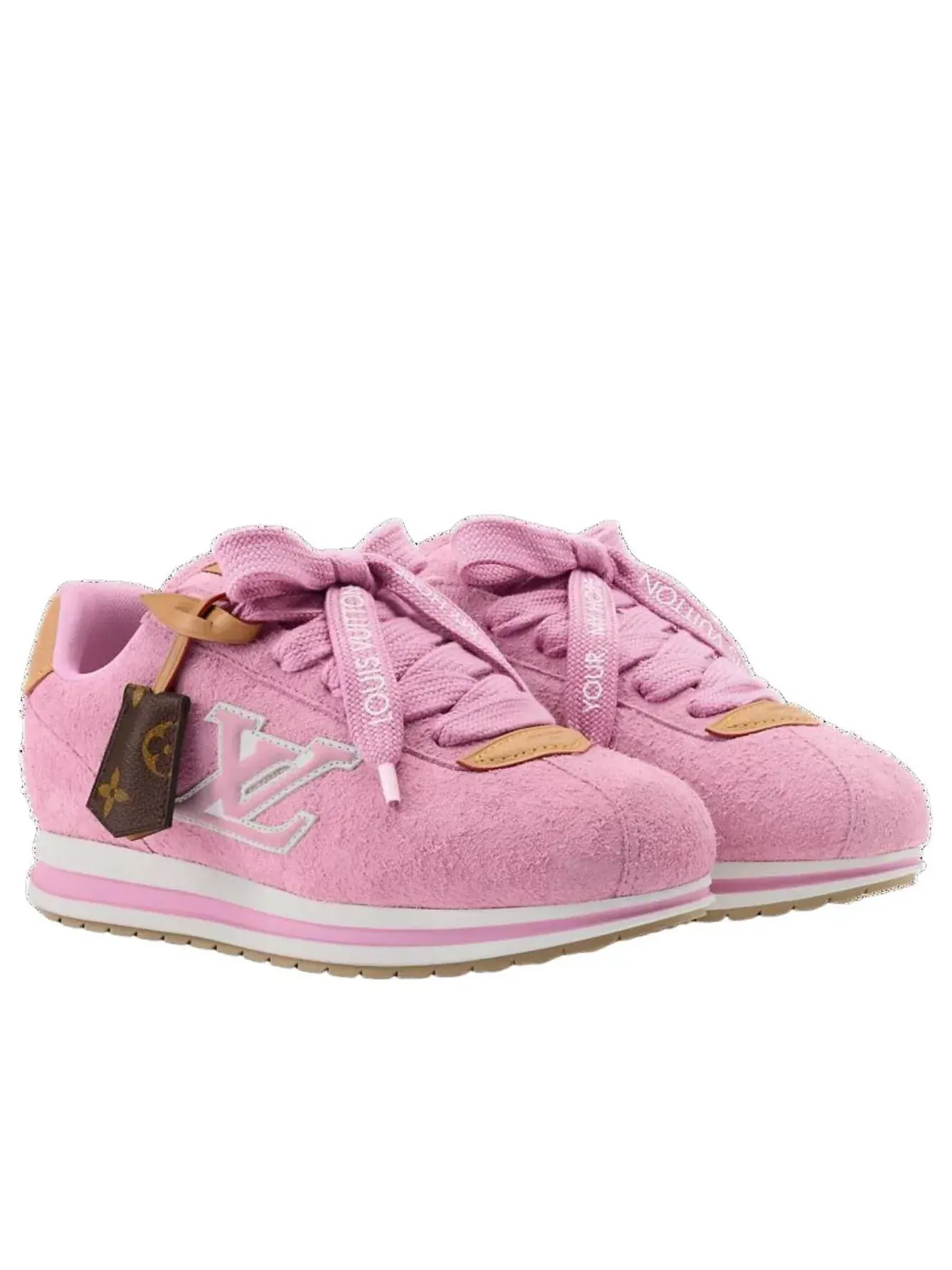 Кроссовки LOUIS VUITTON x J-hope 'LV Buttersoft Sneaker' 1AKDFC — изображение 2 из 6, розовый