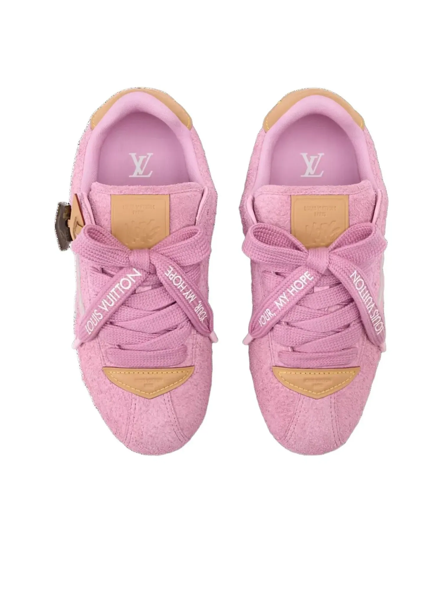Кроссовки LOUIS VUITTON x J-hope 'LV Buttersoft Sneaker' 1AKDFC — изображение 3 из 6, розовый
