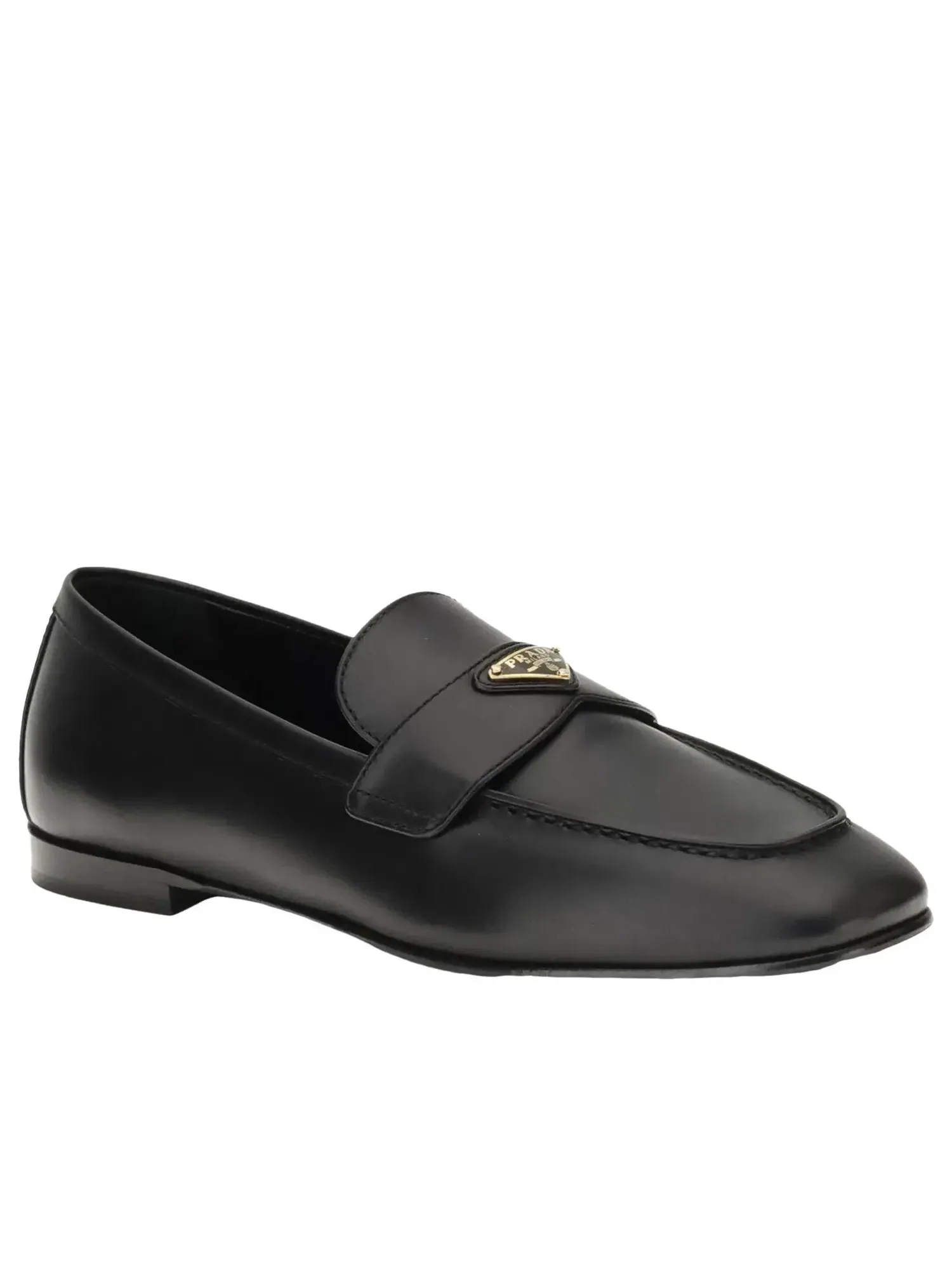 Лоферы PRADA FW25 с треугольным логотипом, черные, 1D147O-070-F0002 — изображение 4 из 5, черный