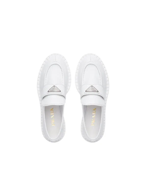 Кроссовки chocolate patent leather loafers 'white' Prada — изображение 4 из 4, белый