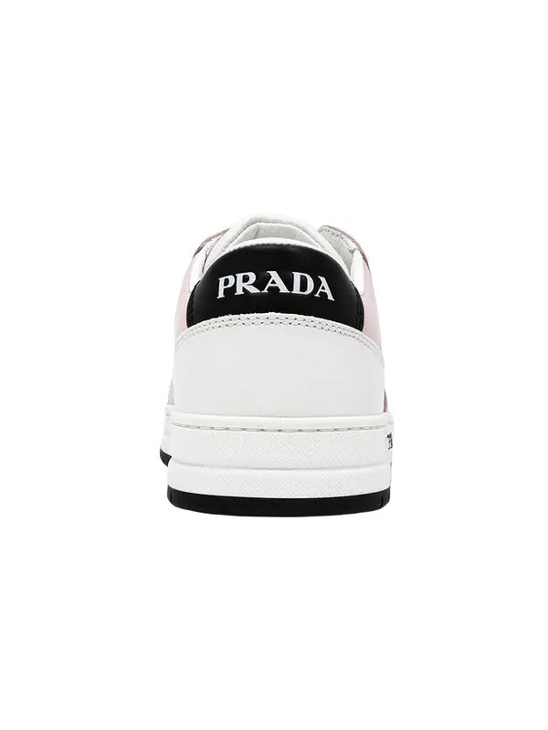 Кроссовки district perforated leather sneakers 'white alabaster pink ' Prada — изображение 4 из 4, розовый/черный/белый