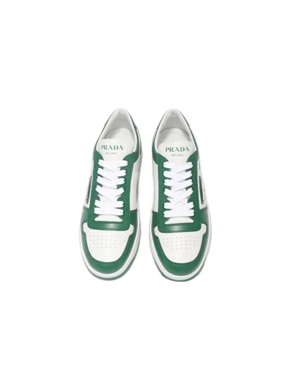 Кроссовки downtown trainers 'white green' Prada — изображение 3 из 4, белый/зеленый