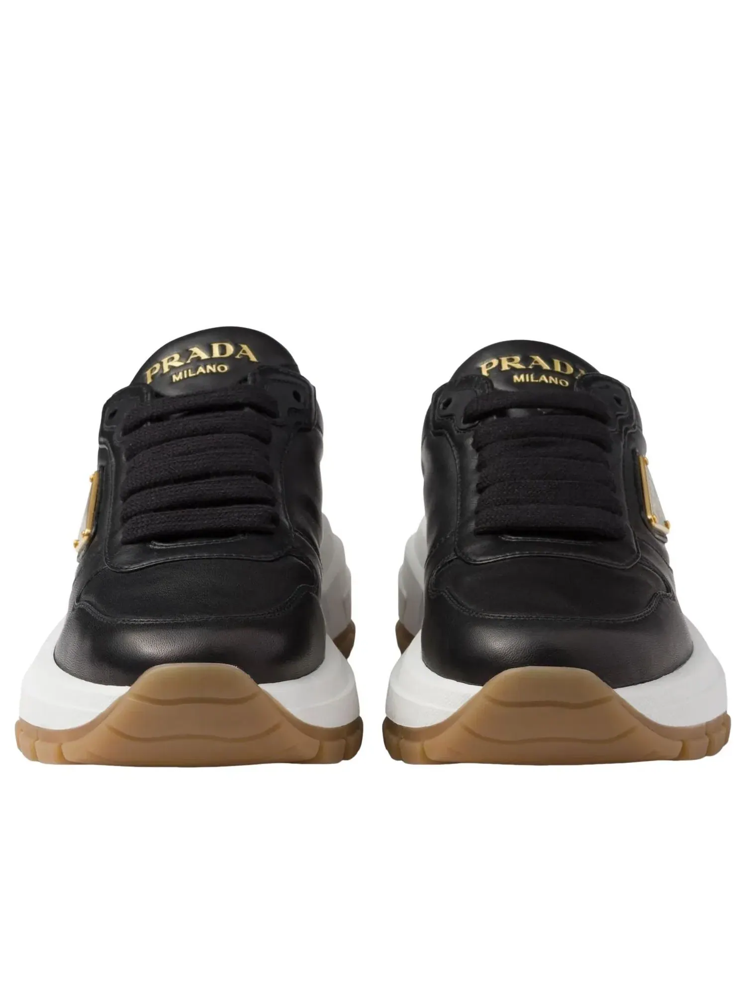 Кожаные кроссовки PRADA SS26 Prax 01 'Черные' 1E804M-038-F0632 — изображение 5 из 6, черный
