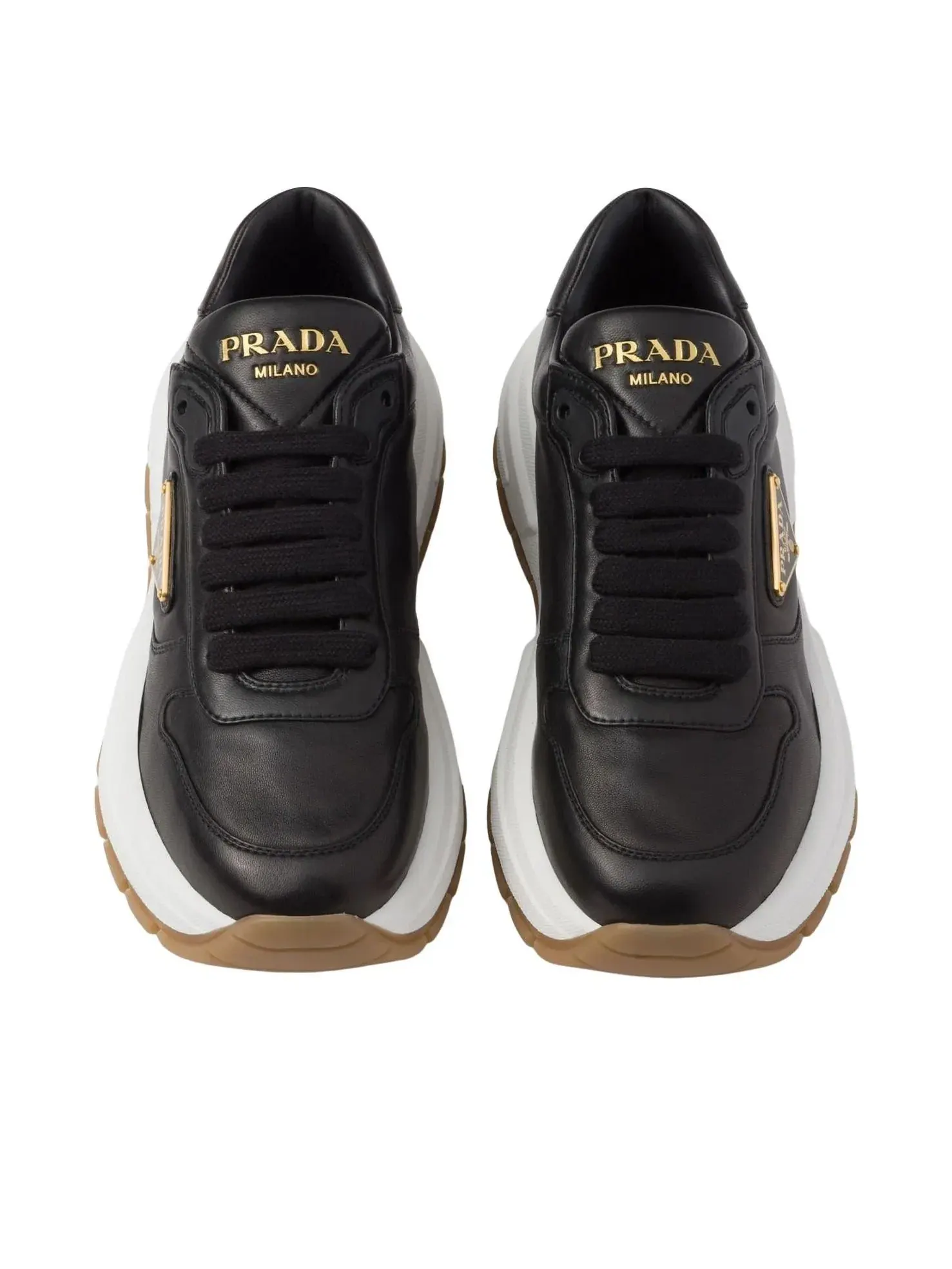 Кожаные кроссовки PRADA SS26 Prax 01 'Черные' 1E804M-038-F0632 — изображение 6 из 6, черный
