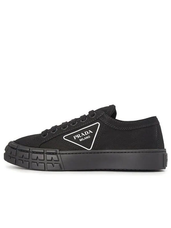 Кроссовки cassetta wheel sneakers 'black' Prada — изображение 1 из 4, черный