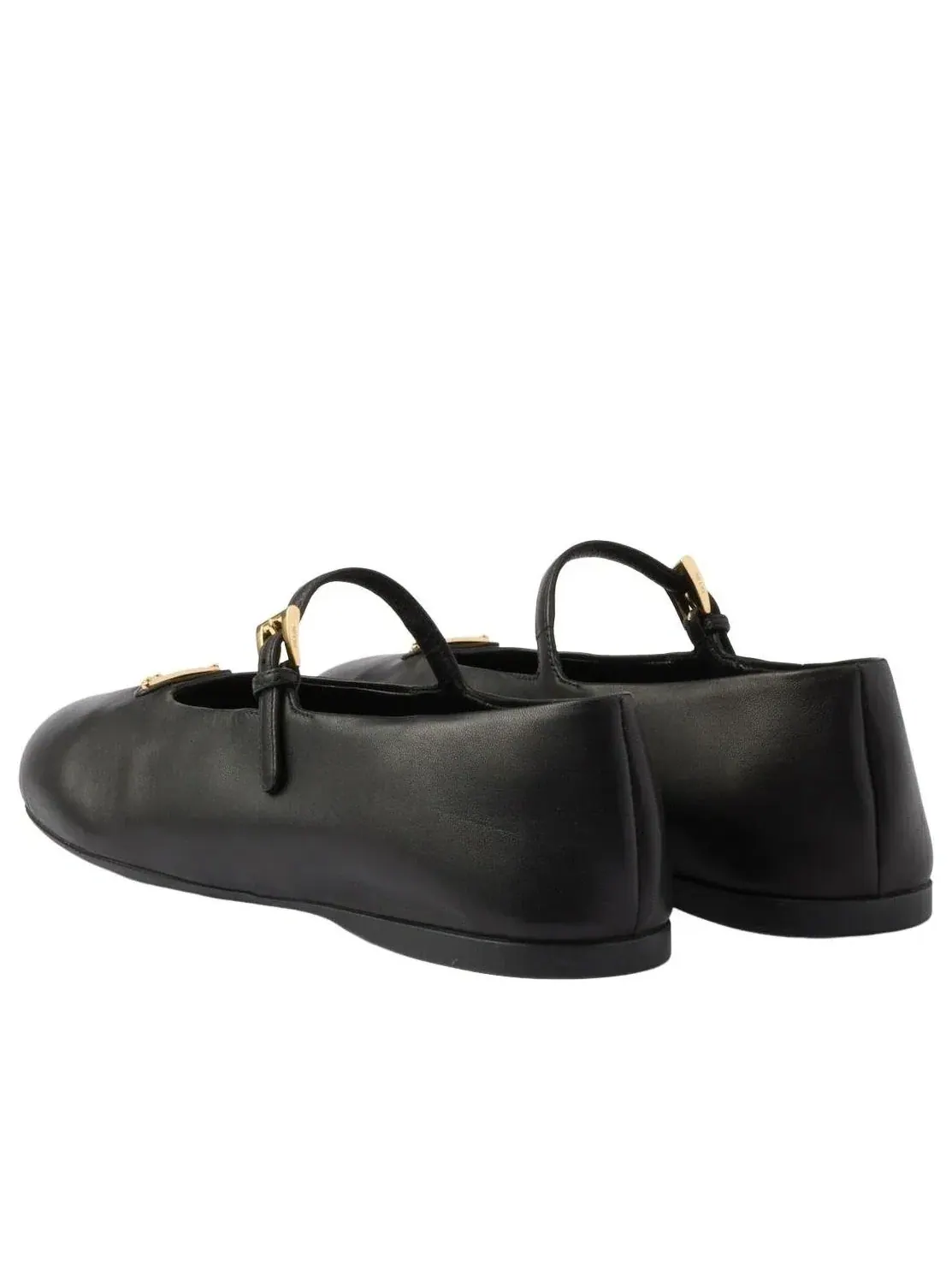 Балетки PRADA SS26 из кожи наппа, черные, 1F793N-038-F0002 — изображение 5 из 5, черный