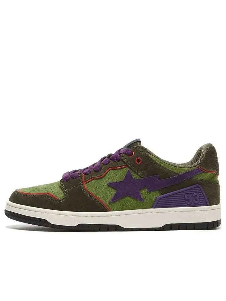 Кроссовки A Bathing Ape Bape sta Sk8 'Green Dark Purple' — изображение 1 из 3, зеленый
