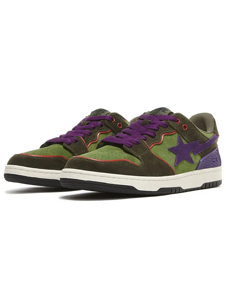Кроссовки A Bathing Ape Bape sta Sk8 'Green Dark Purple' — изображение 2 из 3, зеленый